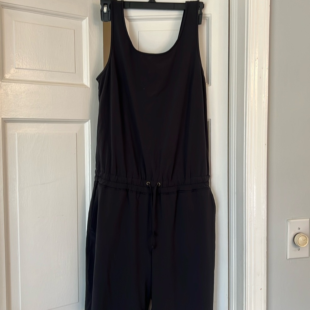 Athleta tank style jumpsuit. Size 6. Black.